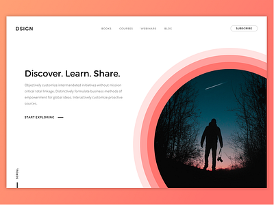 Dsign Landing Page Header - Freebie freebie landing page photoshop product sketch web webdesign xd