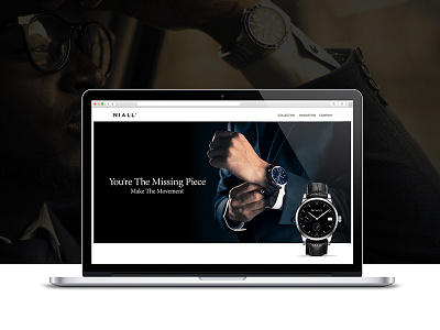 Niall | Luxury Watch Campaign branding campaign energetic graphic design identity luxury sharp ui design ux design watch watches web design