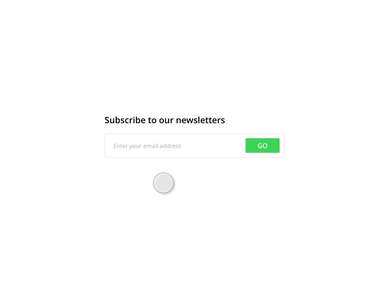 Simple Interaction Concept for "Error & Success" messages flinto gif interactions interactivedesign messages uiux uxdesign uxpiration