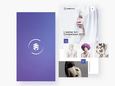 Think Bank App Design app design mobile website