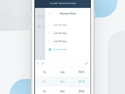 Mobile Transactions Filter clean fintech hire ios iphone mobile payments simple transaction