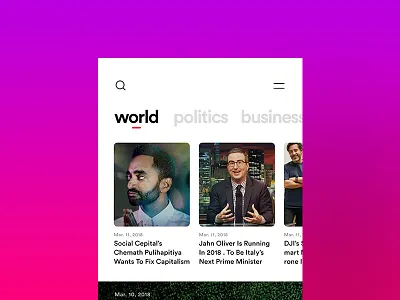 News App design for iPhone X app app design interaction design iphone iphone x ui ux