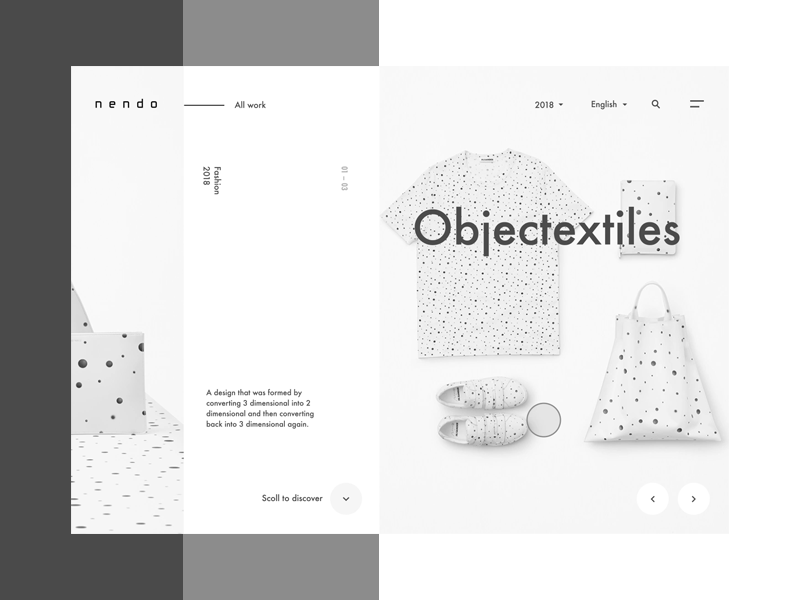 Slider Interaction Exploration animation hero interface layout minimal motion product projects simple slider studio work