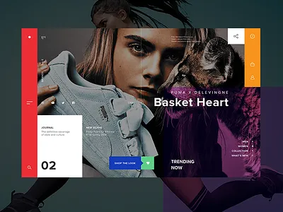 Puma X Store color webpage concept e commerce graphicdesign landing shop ui ux webdesign website