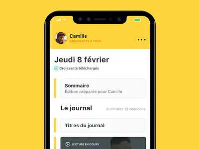 Les Croissants - Redesign ai app apple interface iphone x les croissants podcast radio ui