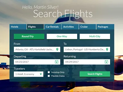 B2S Flights Product ada information architecture interactive localization mobile first prototype responsive theming uiux white label