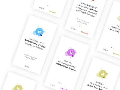 Celebrating giving church g generosity gift giving mobile ui ux