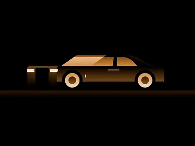 RR bling deluxe flat illustration illustrator lust miguelcm phantom rolls royce vehicle