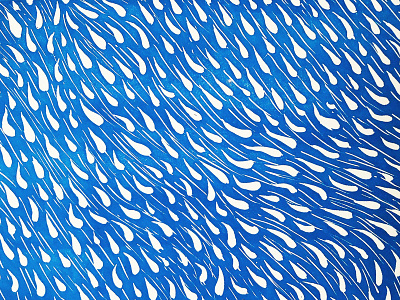 💦 Rain 💦 blockprint blue hand print linocut linoprint print printmaking rain relief water woodblock woodcut