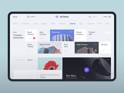 Afisha afisha uz blog clean flat information interface metro product ui design ui ux web design website design