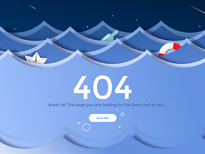 404 Page 404 404 page clean daily ui design kids design modern design paper sea ui ux