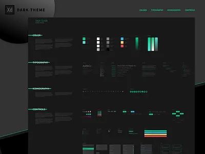 Free Adobe Xd Styleguide components dropdown elements free freebie interface styleguide template ui web web design xd