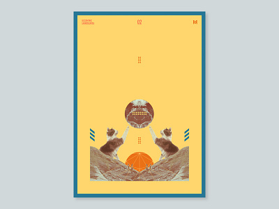 Eccentric Landscapes - 2/3 collage graphicdesign poster print