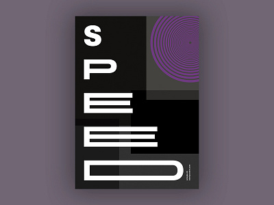 Speed (Blankposter) blankposter font poster print speed type typo typography