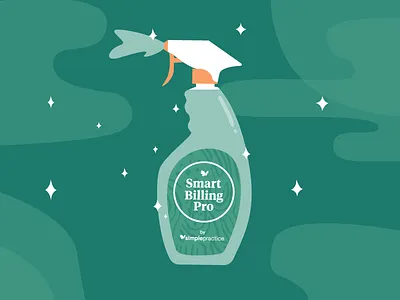 SmartBilling Pro Illustration clean illustration simplepractice windex