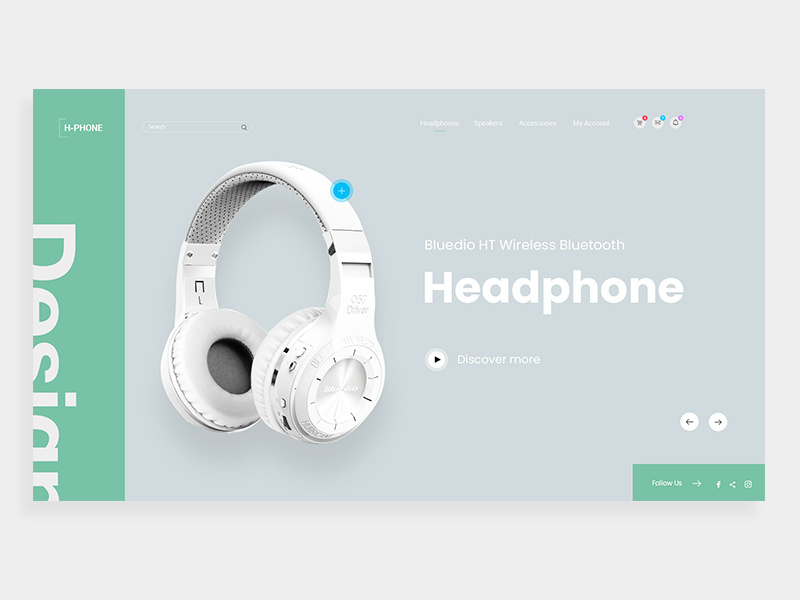 Headphone UI by Madhu Miah on Dribbble