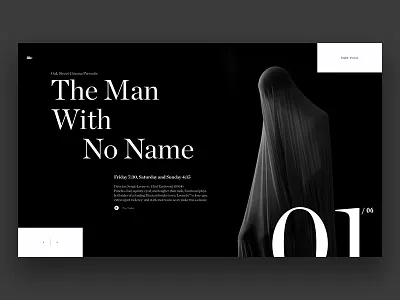 Type Exploration black dark header play player typo typography video