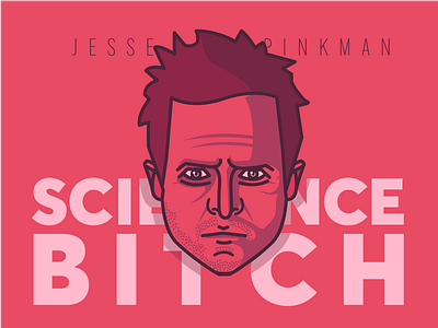 Jesse Pinkman 2d 3d art character design flat illustration lettering typography