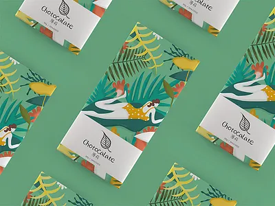 Mint chocolate illustration packaging