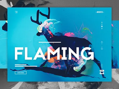 NOSKTLS - Digital Agency landing page concept #3 creative agency digital agency funky and fresh landing page minimal production agency ui ui design unicorns video production web design website design