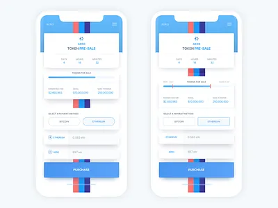 Crypto Token Sale 2 bitcoin crypto currency design ethereum finance iphone10 iphonex mobile ui ux web design website