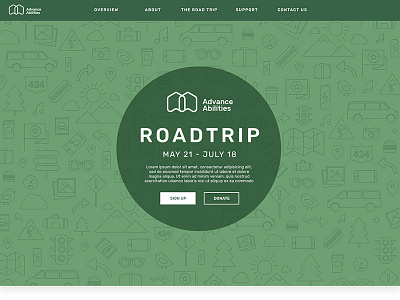 Advance Abilities Website events icon site design