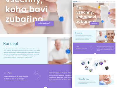 dentist wip clean content dentist design event experiment milkovone web wip