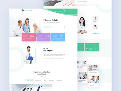 RSUD Dr. Harjono Website Concept hospital medical ponorogo rsud ui website