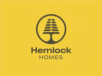 Abstract Tree abstract geometric hemlock logo mod tree