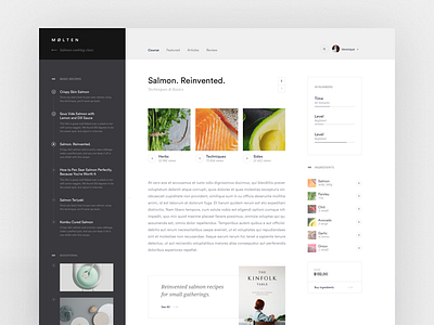 Salmon Shot app card clean dashboard landing page layout product responsive ui ux web website