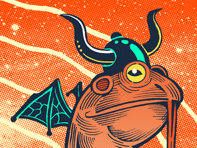 La Parada April 2018 gig poster aliens art design elpaso flyer frogs gigposter illustration space texas