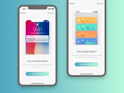 Proteon X Health App - Allow Access allow access apple health health ios ios 11 iphone x notifications protein protein shakes proteon shakes