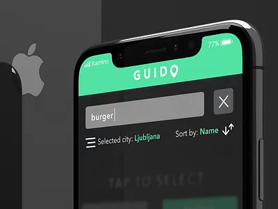 The Burger Search app burger filter food guide ios kamino search travel