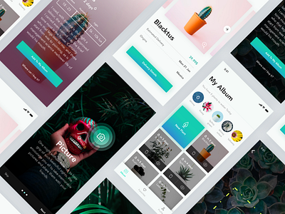 Injared plant recognition and watering album apple ar iphone x minimal mobile plants tech tropical ui ux