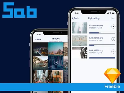 iOS - Image uploading screens free freebie ios iphone ui upload ux youtube