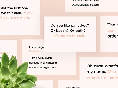 Business cards branding business card business cards designer fun layout logo personal branding print stationery typography