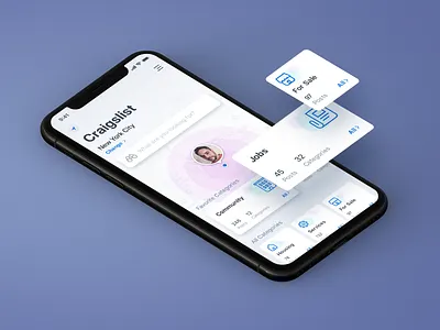 Rethinking Craigslist app craigslist design inspiration ios mobile ui ux