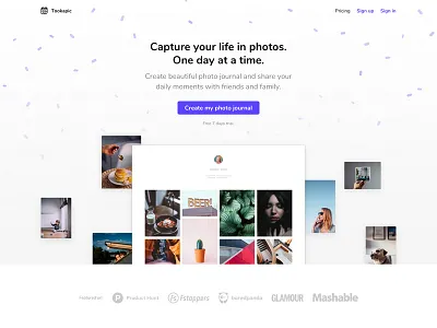 Landing Page, march 2018 hero landing landing page minimal product page saas screenshot template theme web website