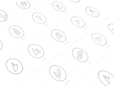 DESIGN X ICONS X MAMMUT e commerce grid icons illustration interface minimal outdoor shop skiing sports ui ux