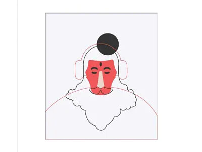 Peace character conceptart face illustration print visualdevelopment