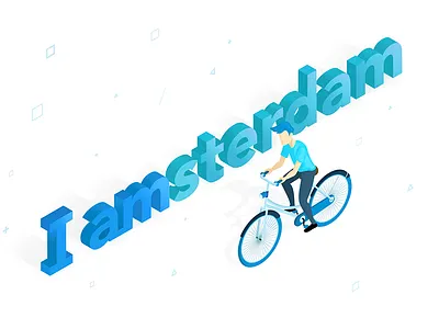 Isometric Amsterdam colors communication design designer draw graphic design illustration isometric sketch ui visual