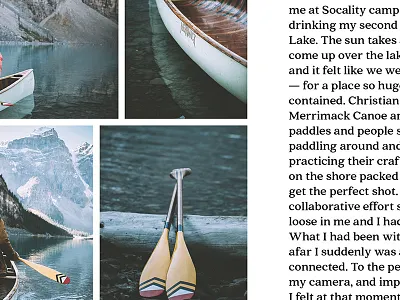 Northerly Spread editorial design layout magazine design magazine spread outdoors photography