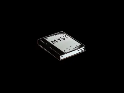 Myst Book Pin book enamel pin fan art gaming myst pin