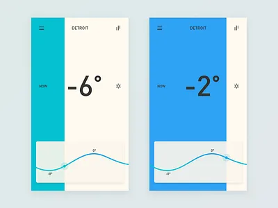 Weather App 2 app color forecast temperature ui weather