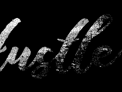 Hustle 2d design flat grunge hustle type typography