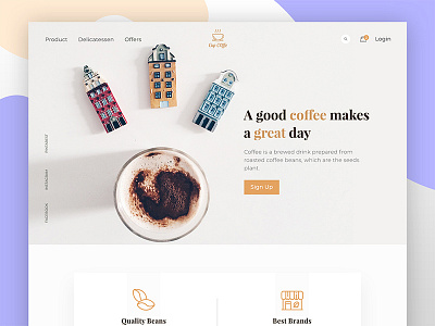 Coffee shop website coffee shop coffee shop website design idea e commerce homepage landing page minimal design online shop ui design web design