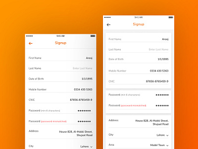 Signup Screens app design photoshop signup sketch