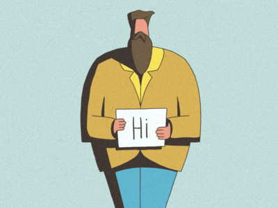 hi 2d ae afterter effect ai animation hi illustration man motion toon boom