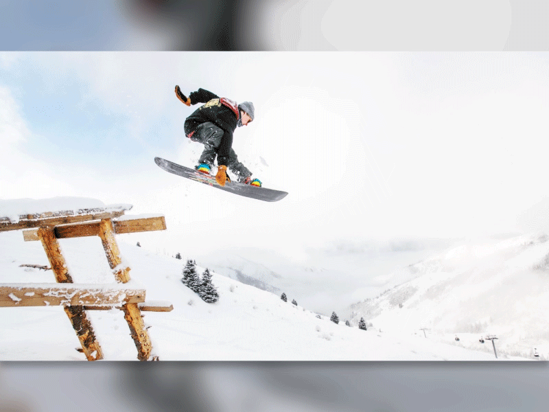 Go to snow with Burton! after animation artist colours dailyui effects graphics illustrator motion photoshop snow ui