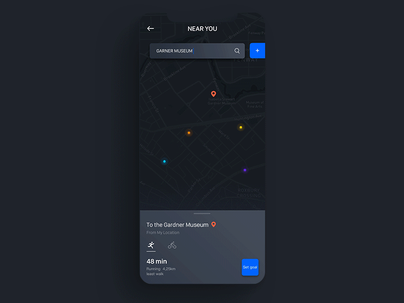 Sports Goals Creative dark sports uiux